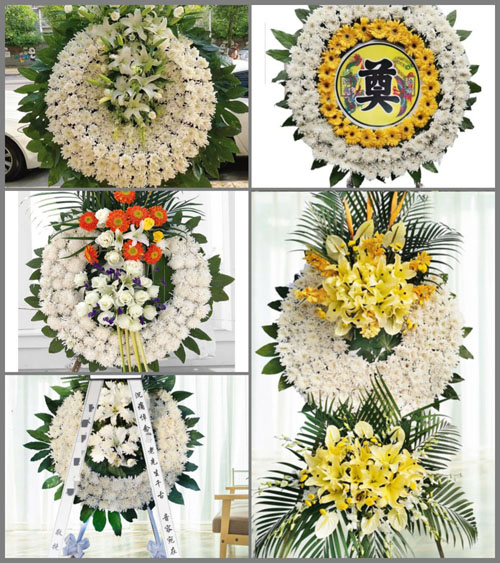山西太原娄烦县庙湾乡花圈速递